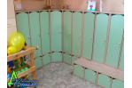 Шкафы секционные угловые с банкетками